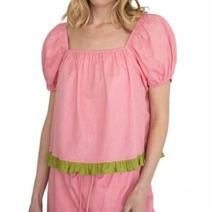 NEW THINGS BETWEEN women's isadora top in pink-thyme